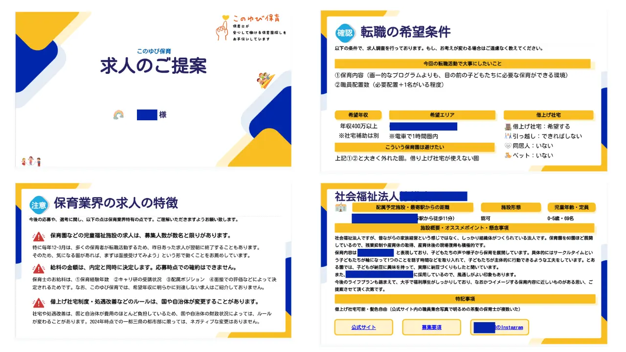 このゆび保育　提案資料